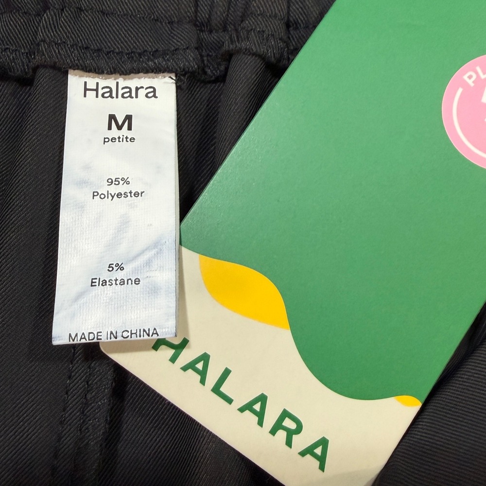 Halara Black Wide Leg High Waisted Trouser Pants Minimalist Old Money Career M - Picture 3 of 8
